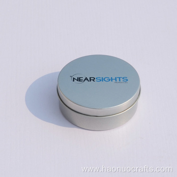 Circular small iron box cosmetic packing box